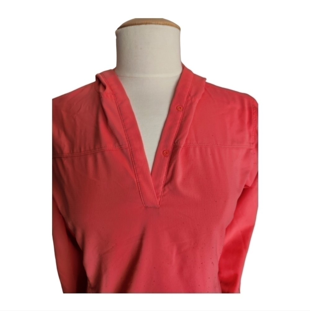 Gander Mountain Guide Series Pink Long Sleeve Vented Vneck Shirt - Picture 2 of 4